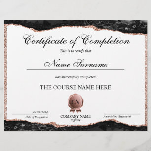 Certificat de fin de cours
