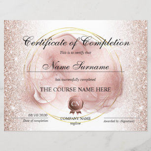 Certificat de fin de cours