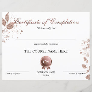 Certificat de fin de cours