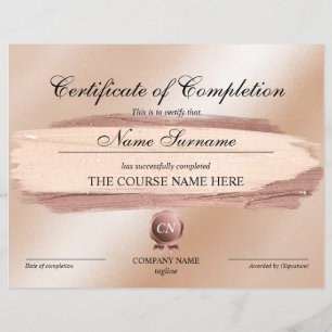 Certificat de fin de cours
