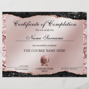 Certificat de fin de cours