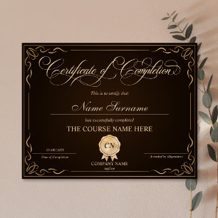 Certificat de fin de cours
