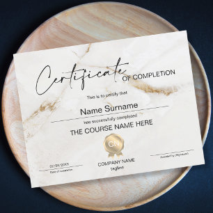 Certificat de fin de cours