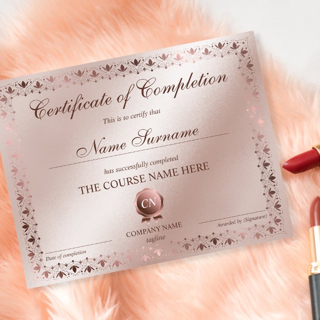 Certificat de fin de cours (Créateur téléchargé)