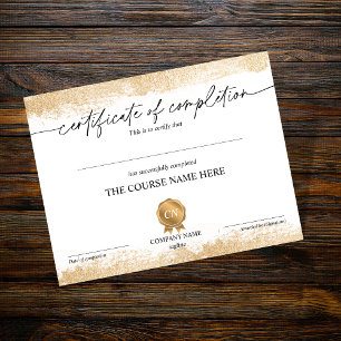 Certificat de fin de cours