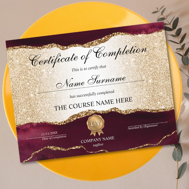 Certificat de fin de cours (Créateur téléchargé)