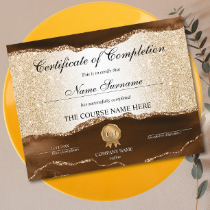 Certificat de fin de cours