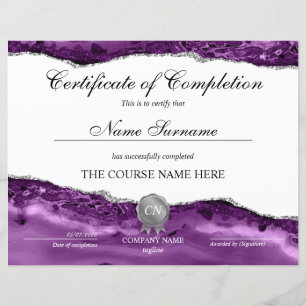 Certificat de fin de cours