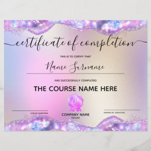 Certificat de fin de cours