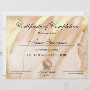 Certificat de fin de cours