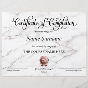 Certificat de fin de cours