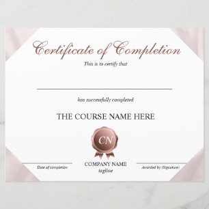 Certificat de fin de cours