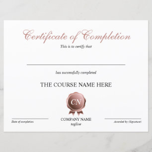Certificat de fin de cours