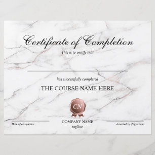 Certificat de fin de cours