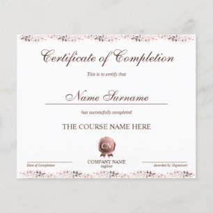 Certificat de fin de cours