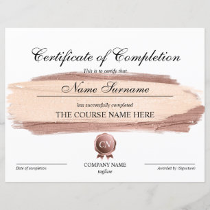 Certificat de fin de cours