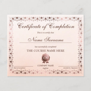 Certificat de fin de cours