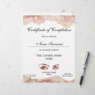 Certificat de fin de cours