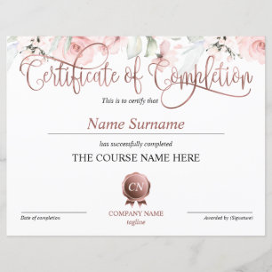 Certificat de fin de cours