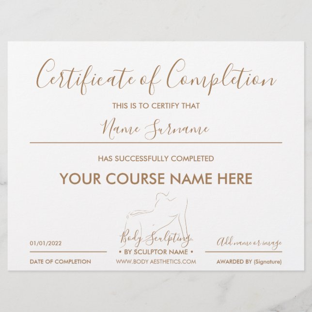 Certificat de fin de formation en remodelage du co (Devant)