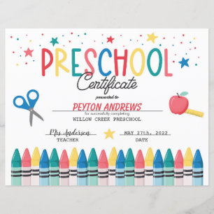 Certificat de fin d'études préscolaires