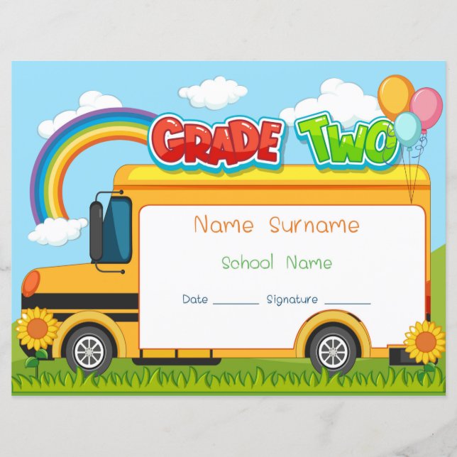 Certificat de fin d'études secondaires (Devant)