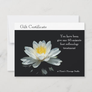 Certificat de Fleur de Lotus Flottante
