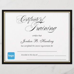 Certificat de formation - Ajouter un logo