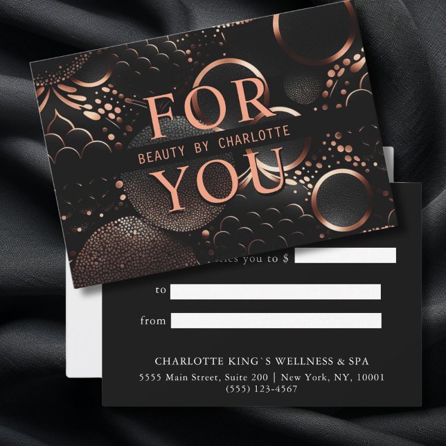 CERTIFICAT DE GESTION (BUSINESS CERTIFICATE | For You. Black, Copper, Pattern, Trendy.)