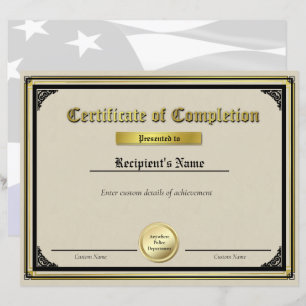 Certificat de joint or mince en ligne bleue person