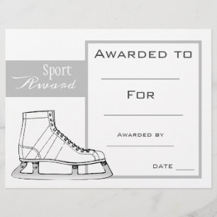 Certificat de patinage sportif