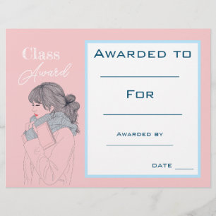 Certificat de prix Cute English Fournitures de l'e