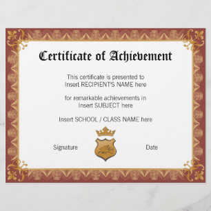 CERTIFICAT DE RÉALISATION