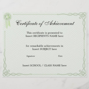CERTIFICAT DE RÉALISATION