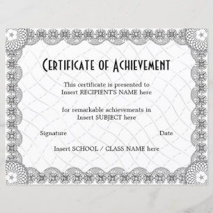 CERTIFICAT DE RÉALISATION