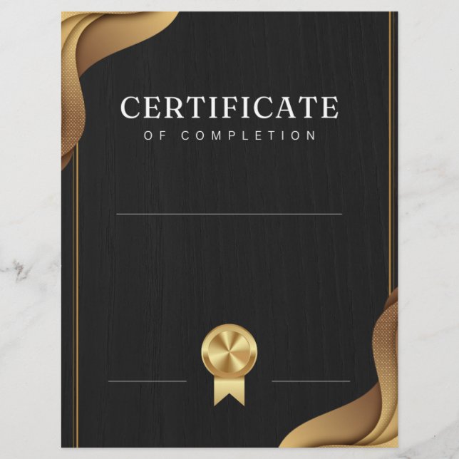 Certificat de réalisation (Devant)