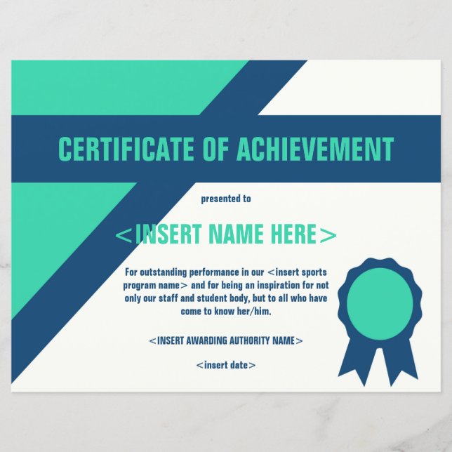 Certificat de Réalisation (Devant)