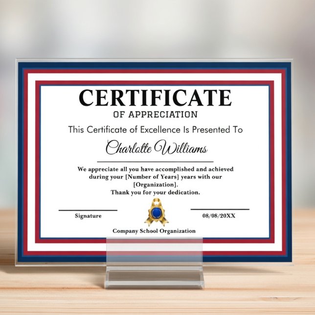 Certificat de reconnaissance Œuvre d'art patriotiq (Créateur téléchargé)
