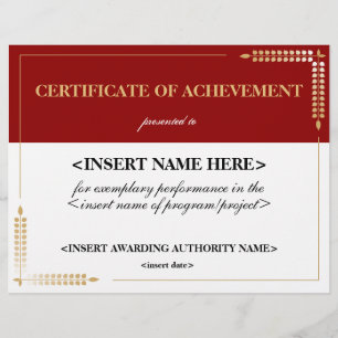 Certificat de réussite
