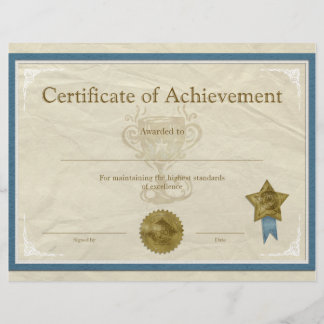 Certificat de réussite