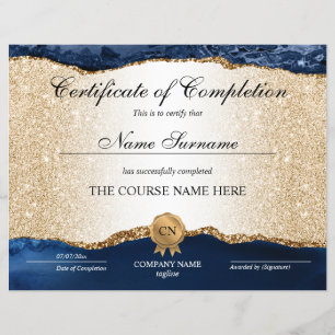 Certificat de Réussite Cours de Beauté