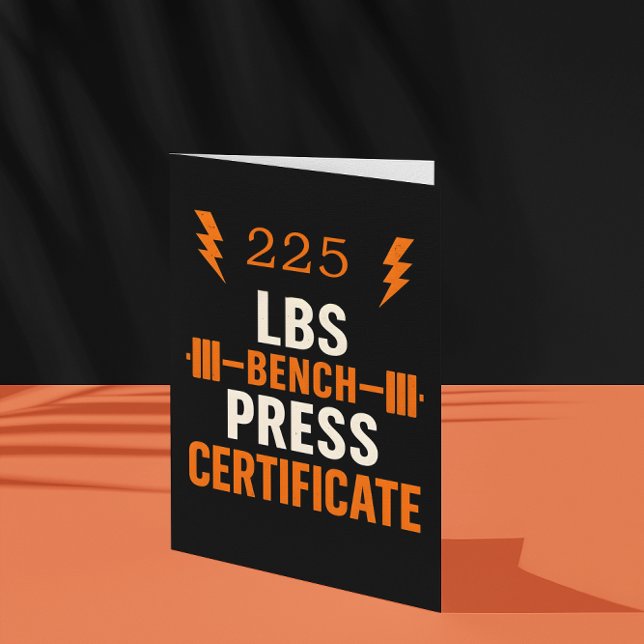 Certificat de réussite de la presse de Bench pour  (Créateur téléchargé)