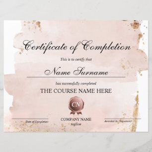 Certificat de Réussite du Cours de Réussite