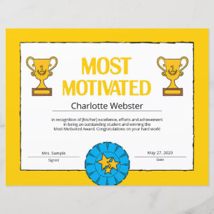 Certificat de réussite le plus motivé PDF