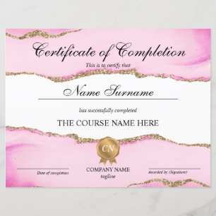 Certificat de Réussite Prix de Fin de Cours