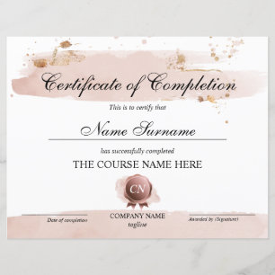 Certificat de Réussite Prix de Fin de Cours