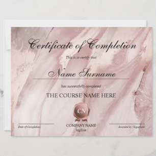Certificat de Réussite Prix de Fin de Cours