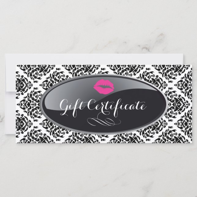CERTIFICAT DE SALON ET CADEAU SPA ÉLÉGANT (Devant)
