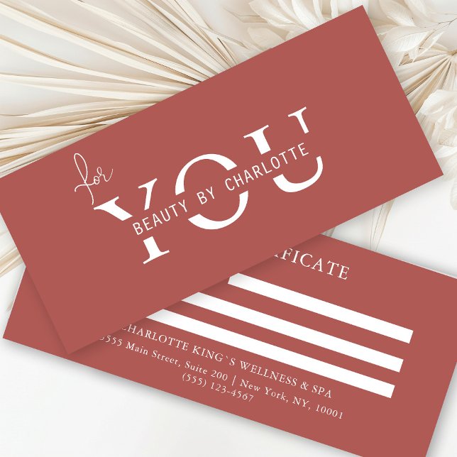 CERTIFICAT D'ENTITÉ D'AFFAIRES (Personalized, BUSINESS GIFT CERTIFICATE! Brown-Red & White, modern, minimal with a luxury touch.
)