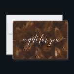 CERTIFICAT D'ENTREPRISE BOTANIQUE<br><div class="desc">Immergez vos clients dans l'allure apaisante de la nature avec cet élégant certificat cadeau modifiable à thème botanique. Doté d'un arrière - plan marron orné de feuilles fougères détaillés, ce design rayonne de tranquillité et de sophistication, parfait pour les entreprises dans les secteurs du bien-être, de la beauté ou de...</div>